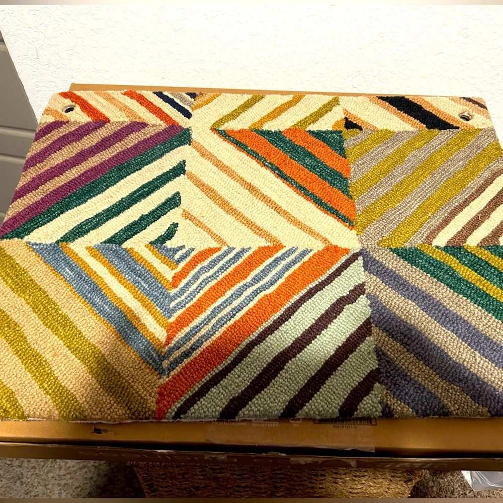 Dash and Albert A “Potter” multi hooked wool rug!